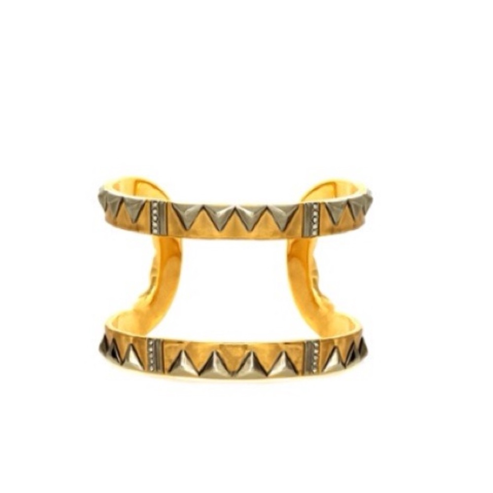 House of Harlow 1960 Gold and Silver Cuff Bracelet